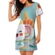 thumbnail image 2 of Disketp Kawaii Sushi Characters Delight para Camisón Corto de Manga Corta para Mujeres, Camisón Cómodo con Escote Redondo, Bonito y Confortable, 2 of 6