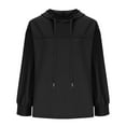 thumbnail image 5 of HAiming Womens Hoodies Casual Long Sleeve Drawstring Pullover Sweatshirts Lightweight Hooded Tops, 5 of 8