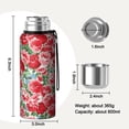thumbnail image 7 of 20 Oz Pioneer Flower Coffee Tumbler Double Wall Insulated Stainless Steel Water Bottle | Metal Reusable Thermoses Flask with Cup Cap | Leak & Sweat Proof with Anti-Dust Lid, 7 of 7
