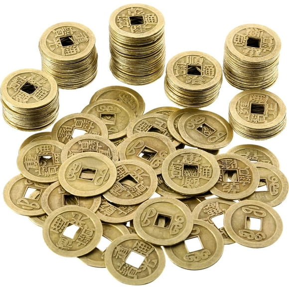 1 Inch Chinese Fortune Coins Feng Shui I-Ching Coins Chinese Good Luck Coins Ancient Chinese Dynasty Time Coin (180)