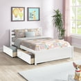 thumbnail image 6 of Bellemave Full Size Wood Platform Bed, Full Bed Frame with Headboard and 4 Drawers, Platform Bed for Boys, Girls, No Box Spring Needed ,White, 6 of 10