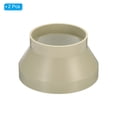 thumbnail image 3 of Conector reductor de conducto Uxcell de 6" a 4" adaptador de tubo de ventilación color beige 2 paquetes, 3 of 5