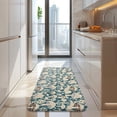 thumbnail image 4 of Beige Brown Mushroom Blue Pattern Kitchen Rug Mat,Kitchen Runner Rugs Non Skid Washable,Decorative Kitchen Floor Mats for Kitchen,Sink,Laundry,17"x47.2", 4 of 7