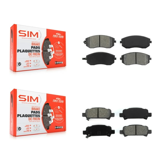 SIM Front Rear Semi-Metallic Brake Pads Kit for Car Subaru Impreza Outback Legacy Forester Baja KSM-100425