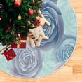 thumbnail image 5 of FMSHPON Valentine's Day Rose Blossom Xmas Christmas Tree Skirt Stand Mat for Holiday Party Decoration Indoor Outdoor 48 inches, 5 of 6