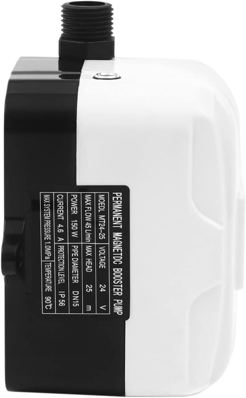 Miumaeov 24V 150W Water Pressure Booster Pump Mini Booster Pump Automatic, Portable Boosting Pump Hot Water Circulator Pump Shower Kitchen