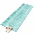 thumbnail image 2 of Runner Rug 2 x 6 Ft, Turquoise Washable Non-Slip Floor Mat for Kitchen Hallway/Entryway, Modern Abstract Art Ombre Striped Long Kitchen Runner Area Rugs for Living Room, Low-Profile, 2 of 7