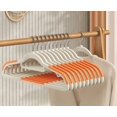 thumbnail image 1 of Percha que no deja marcas Percha para ropa seca y húmeda [10 piezas] Naranja, 1 of 4