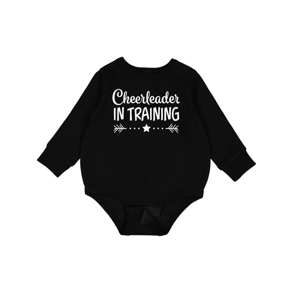 Inktastic Cheerleader in Training Baby Fleece Bodysuit