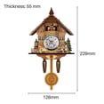 thumbnail image 3 of Inteprter Reloj pájaro antigua estilo escandinavo colgante péndulo montado en la pared decoración de la pared decoración del hogar suministros Decoración del hogar CM010 Inteprter HA040715-06, 3 of 6
