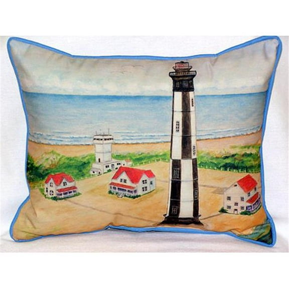 Cape Henry Lighthouse Large Indoor-Outdoor Pillow 15 in. x 22 in.