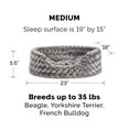 thumbnail image 3 of FurHaven Pet Products Ultra Plush Oval Pet Bed for Dogs & Cats - Gray, Medium, 3 of 10
