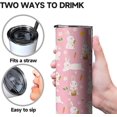 thumbnail image 3 of Ceovfoi 20oz Easter Bunny Tumbler with Lid and Straw - Cute Rabbit Themed Insulated Cup | Gift for Women, Girls, Mom | Coffee Mug, Water Bottle, Wine Glass, 3 of 6