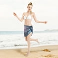 thumbnail image 5 of Disketp Lighthouse Waves Torrential Rain Women Swimsuit Cover Up Short Chiffon Summer Beach Sarong Bikini Wrap Skirt Bathing Suit, 5 of 7