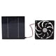 thumbnail image 2 of Ventilador solar para ático, panel de energía solar de 10 W, ventilador solar para ático con montaje en techo, ventilador de extracción con panel solar, ultra sensible, 2 of 9