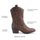 thumbnail image 2 of Bota DREAM PAIRS DWUMMB2505 Bordada Marrón Media Caña Talle 8.5, 2 of 7