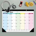 thumbnail image 6 of opvise Calendar 2024-2025 Multifunctional English Calendar Beautiful Durable 365 Day Countdown Desktop Calendar Multicolor A, 6 of 8