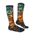 thumbnail image 3 of Fotbe Colorful Graffiti Abstract Eye print Women's Men's Novelty Crew Socks Cotton Socks Knee High Socks for Walking,Running,Nurses,Pregnancy, 3 of 8