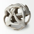 thumbnail image 6 of Mercana Ramus I 4.8" horn shaped  decorative brown resin orb ball, 6 of 10