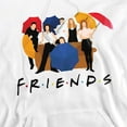 thumbnail image 2 of Friends Color Cut Out Adult Pull-Over Hoodie, White, Medium, 2 of 4