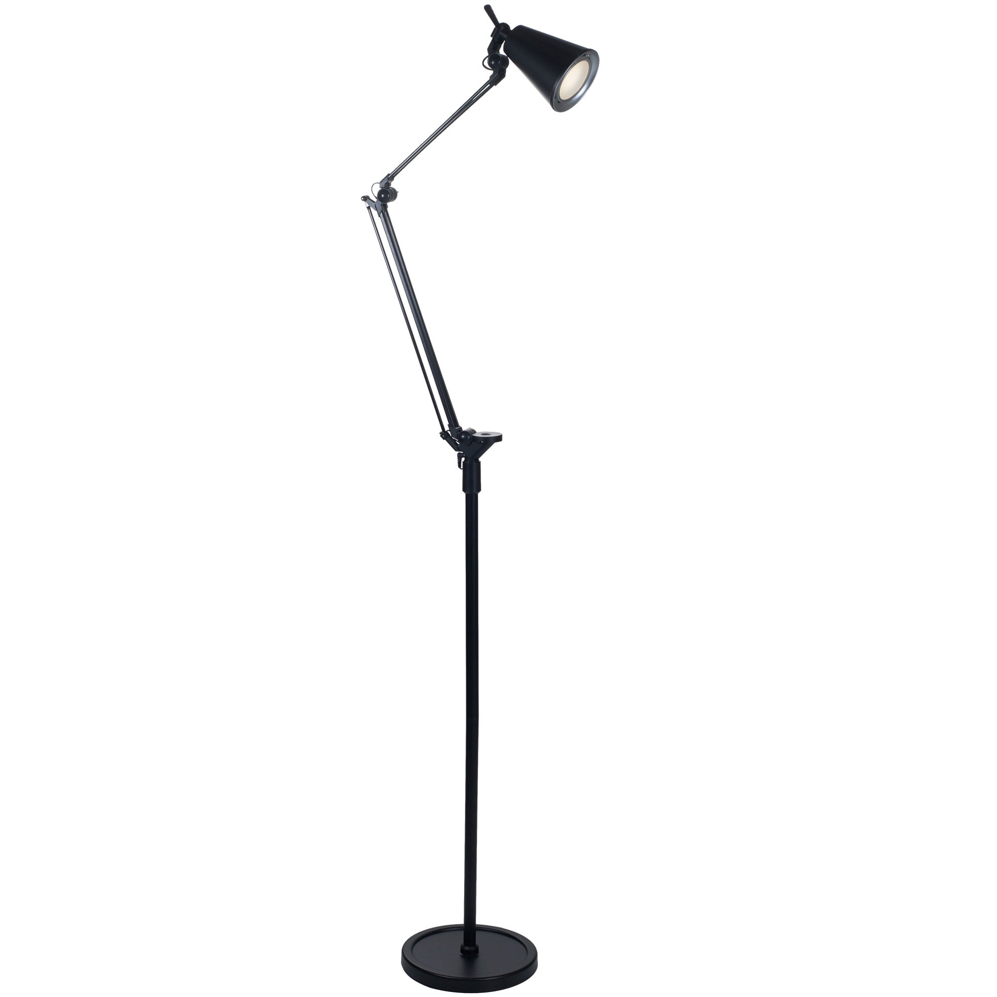 Lavish Home 6' LED Adjustable Modern Task Floor Lamp
