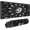 Black and White Moon Phase, variant on Camo Camouflage American Flag Veteran Gaming Keyboard Mouse Pad Mousepad Huge Extended XL Stitched Edge Rubber Sole for Home Office(31.5"X 11.8")