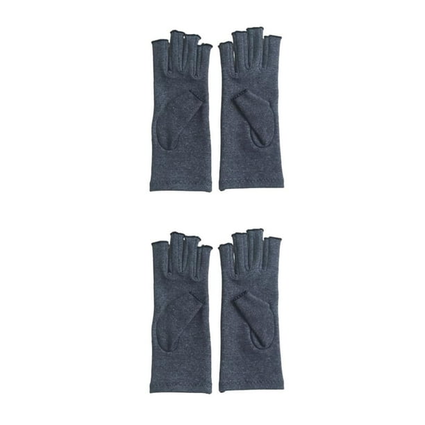 Sonducket Guantes para artritis Dedo Mano Muñequera Soporte Brace Medio dedo Antideslizante Terapia Compresión Guante Manoplas de escritura Type3 NO3