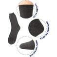 thumbnail image 2 of Mens Wool Socks Fuzzy Heavy Thermal Thick Warm Cotton Boot Fuzzy Winter Socks, 2 of 7