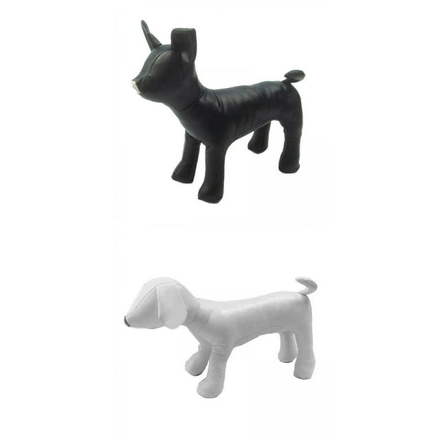 2 Maniquíes De Perro De Piel Sintética Para Exhibir Juguetes Para Perros. Yuyangstore Maniquí de perros