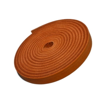 TOFL Top-Grain Leather Strap Craft | 72" x 3/8" x 1/8" | Orange