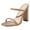 Beige, variant on Heeled Mules for Women Square Toe Heels Chunky Block Heeled Sandals Dress Shoes Summer Shoes Sandals