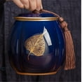 thumbnail image 4 of Ceramic Tea Canister With Sealed Lid And Tassel Beautiful Tea Coffee Sugar Storage Organizer Containers, 4 of 6