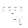 thumbnail image 3 of LNC Farmhouse Wall Sconce with Mason Jar Glass Shade,4-Light Bathroom Vanity Light, 3 of 10