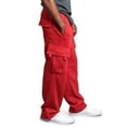 thumbnail image 3 of Sinhoon Mens Urban Straight Leg Jogger Fleece Cargo Pocket Sweat Pants, 3 of 6