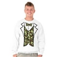 thumbnail image 4 of Camouflage Faux Three Piece Tuxedo Men's Big & Tall Crewneck Sweatshirt Brisco Brands 2X, 4 of 5