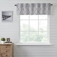 thumbnail image 5 of VHC Brands Frayed Lattice Curtain Valance, Creme & Black, 16x60, 5 of 6