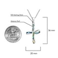 thumbnail image 6 of Endless Faith Infinity Cross with Abalone Shell Inlay Sterling Silver Necklace, 6 of 7