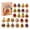 Advent Calendar-A, variant on Fruits Dumpling Advent Calendar 2026, 24 Days Christmas Countdown Calendar Blind Box with Surprise Each Day, 2D Flat Christmas Ornament Set, Christmas Decorations for Xmas Tree, Christmas Gifts