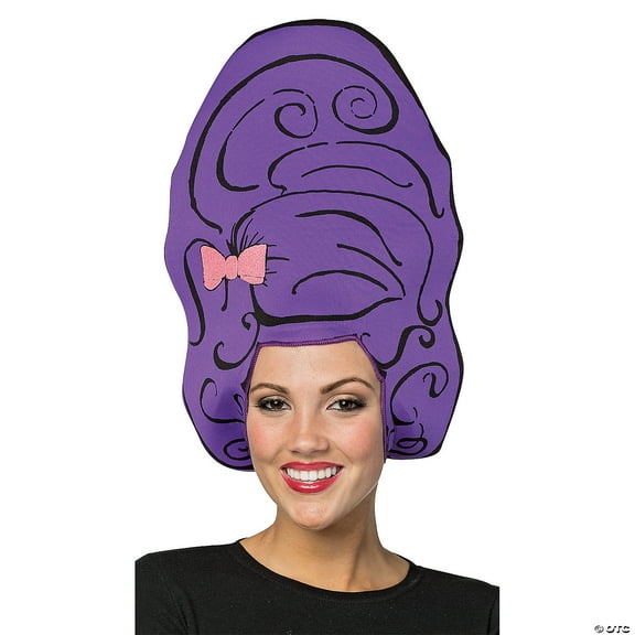 Cartoon Wig - Beehive Purple