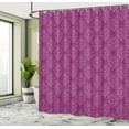 thumbnail image 5 of Ambesonne Abstract Shower Curtain, Victorian Damask Classical, 69"Wx84"L, Dark Magenta Pink, 5 of 5