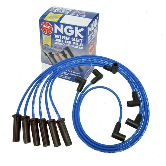 NGK Spark Plug Wire Set compatible with Buick Lucerne 3.8L V6 2007-2008
