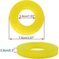 thumbnail image 2 of Applicable to jfqm Front Strut Top Mount Tower Gaps Suspension Shock-Absorbing Rubber Bushing Bearing Washer Pad Fit for Audi 80 90 B2 B3 B4 TT MK1 (Color : 2Pc), 2 of 5
