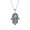 Blue, variant on Bling Jewelry Womens Cubic Zirconia CZ Pave Judaica Star of David Pendant Necklace Sterling Silver
