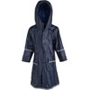 WearWide Kid's Rain Jacket: Girls Kids Waterproof Full Length Long Hooded Raincoat Jacket Coat for Children 14-16 Blue