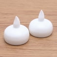 thumbnail image 4 of Miangastore 2pcs Waterproof Floating Candles LED Lights Candle Lamp for Wedding Party Decoration (White), 4 of 8