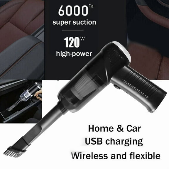 Cordless Handheld Car Vacuum Cleaner Duster Cordless Rechargeable Wet/Dry Strong