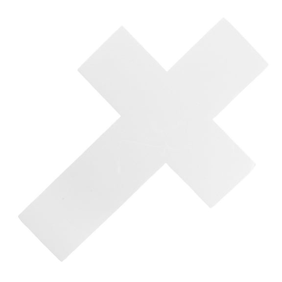 AURARMLET White Foam Cross Shape 1 Piece for Craft, Christmas Party Decoration, Holiday Art Supplies