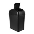 thumbnail image 6 of WEAVILUX Swing Lid Trash Can Black 1Set 15.4x11.4x7.5in, 6 of 8