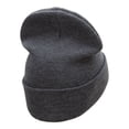 thumbnail image 3 of Texas Armidillo Embroidered 12 Inch Knitted Long Beanie - Dk Grey OSFM, 3 of 5