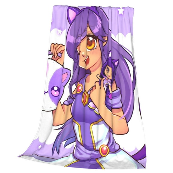 Aphmau Throw Blanket Cozy Plush Lightweight Warm Fuzzy Flannel Blanket Air Conditioning Blanket for Couch Sofa Bed Home Decor Gift 50x40